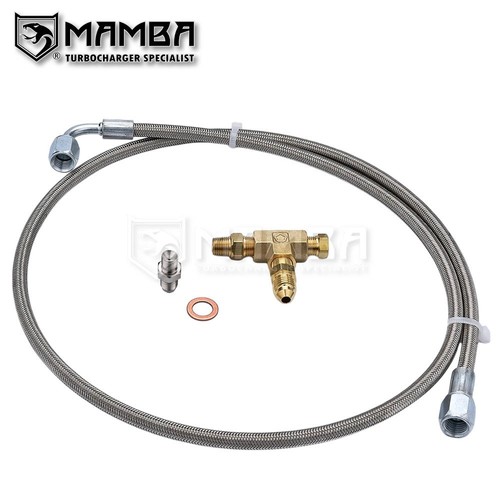 Turbo oil feed line - oil,